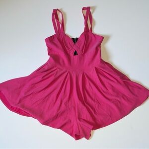 Pink Sleeveless Romper